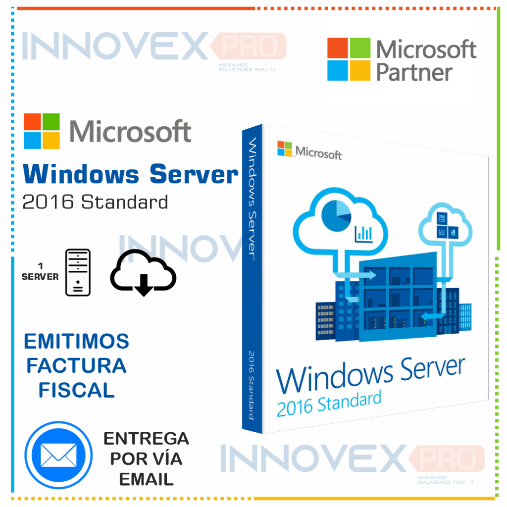 Windows Server 2016 Standard Licencia OEM - INNOVEXPRO