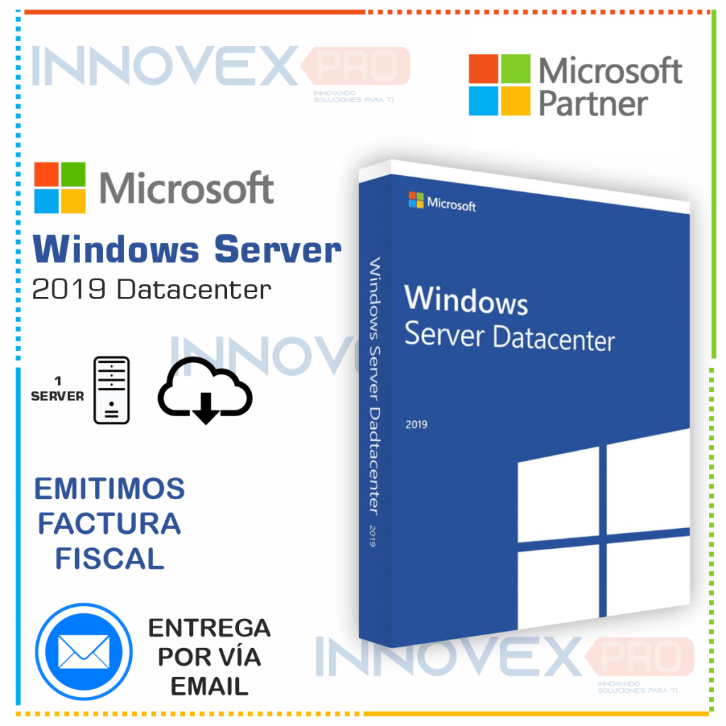 Windows Server 2019 Datacenter Licencia OEM - INNOVEXPRO